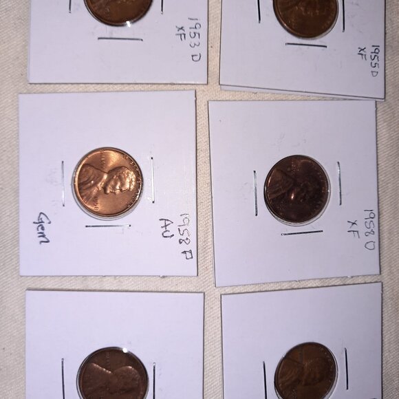 2 error pennies with mixed lot of flips - Picture 5 of 9